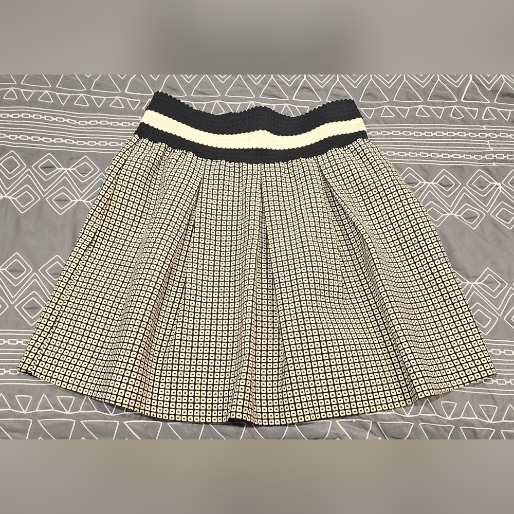 Anthropologie Maeve Ballad Swing Pleated High Waisted Skirt Size XS